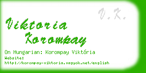 viktoria korompay business card